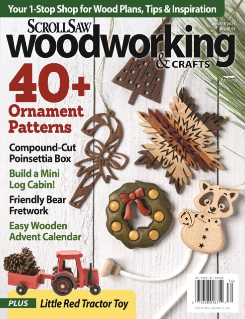 Book cover of: Scroll Saw Woodworking & Crafts Issue 93 Winter 2023