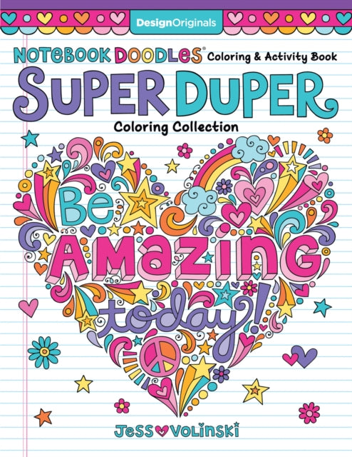 Book cover of: Notebook Doodles Super Duper Coloring & Activity Book. By: Jess Volinski