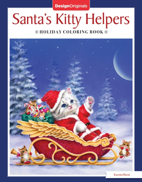 Book cover of: Santa's Kitty Helpers Holiday Coloring Book. By: Kayomi Harai