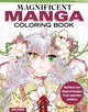 Book cover of: Magnificent Manga Coloring Book. By: Sara Stedner