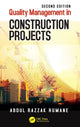 Book cover of: Quality Management in Construction Projects. By: Abdul Razzak Rumane