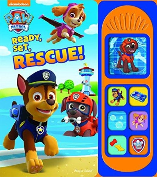 Book cover of: Nickelodeon PAW Patrol: Ready, Set, Rescue! Sound Book. By: P. I. Kids Staff
