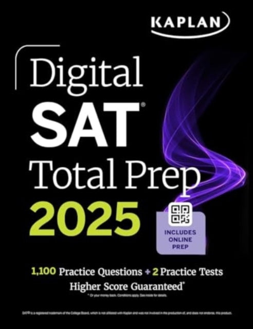 Book cover of: Digital SAT Total Prep 2025: Includes 2 Full Length Practice Tests, 1,000+ Practice Questions + 1 Year Access to Online Quizzes and Video Instruction