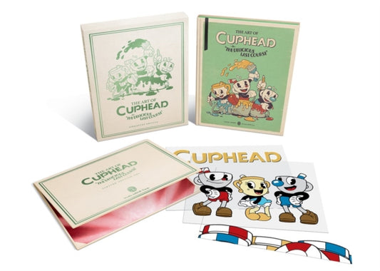 Book cover of: Art of Cuphead: The Delicious Last Course (Deluxe Edition). By: Studio Studio MDHR