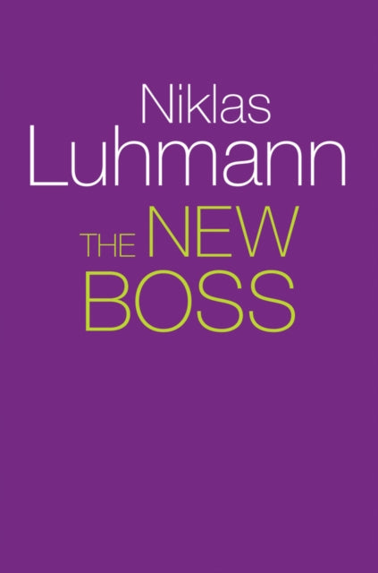 Book cover of: New Boss. By: Niklas Luhmann