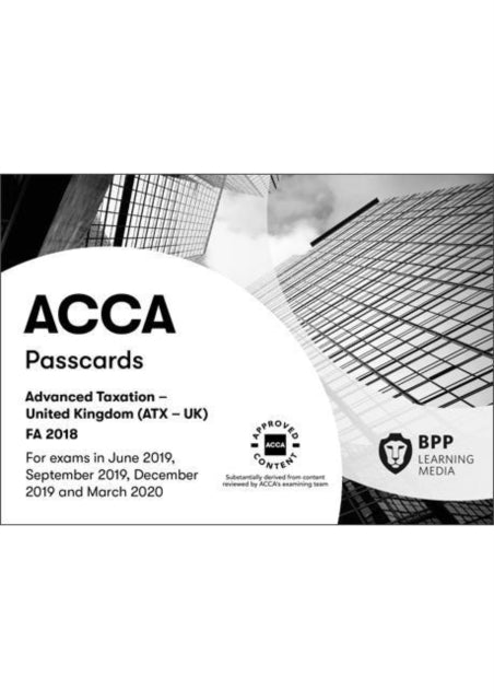 Book cover of: ACCA Advanced Taxation FA2018. By: BPP Learning Media