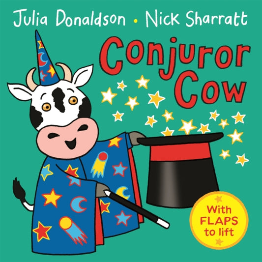 Book cover of: Conjuror Cow. By: Julia Donaldson