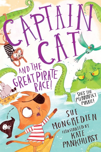 Book cover of: Captain Cat and the Great Pirate Race. By: Sue Mongredien