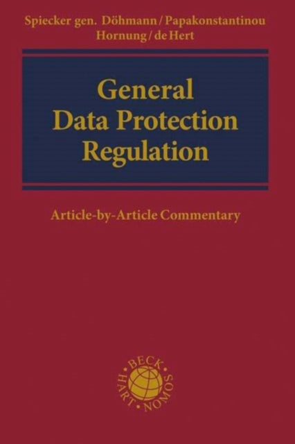 Book cover of: General Data Protection Regulation. By: Indra Spiecker Döhmann