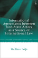Book cover of: International Agreements between Non-State Actors as a Source of International Law. By: Melissa Loja