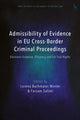 Book cover of: Admissibility of Evidence in EU Cross-Border Criminal Proceedings. By: Lorena Bachmaier Winter
