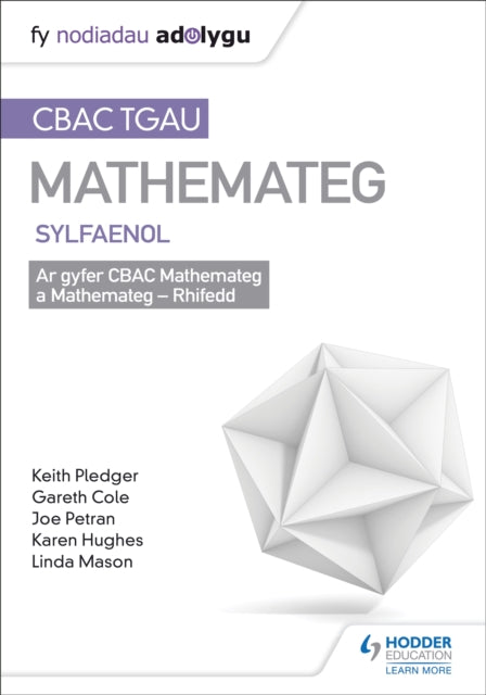 Book cover of: TGAU CBAC Canllaw Adolygu Mathemateg Sylfaenol. By: Keith Pledger