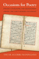 Book cover of: Occasions for Poetry. By: Oscar Aguirre-Mandujano