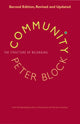 Book cover of: Community. By: Peter Block