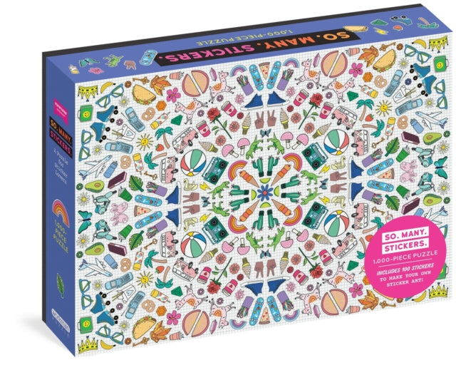 Book cover of: So. Many. Stickers. 1,000-Piece Puzzle