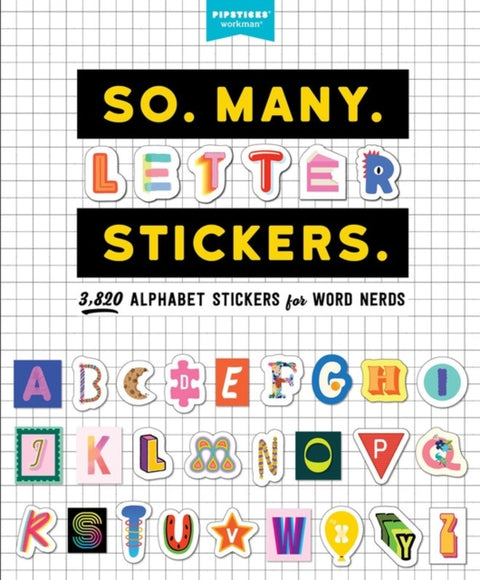 So. Many. Letter Stickers., 3,820 Alphabet Stickers for Word Nerds