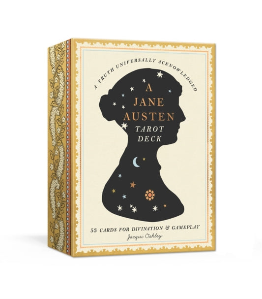 Book cover of: Jane Austen Tarot Deck. By: Jacqui Oakley