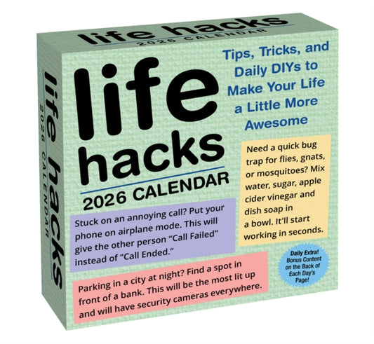 Book cover of: Life Hacks 2026 Day-to-Day Calendar