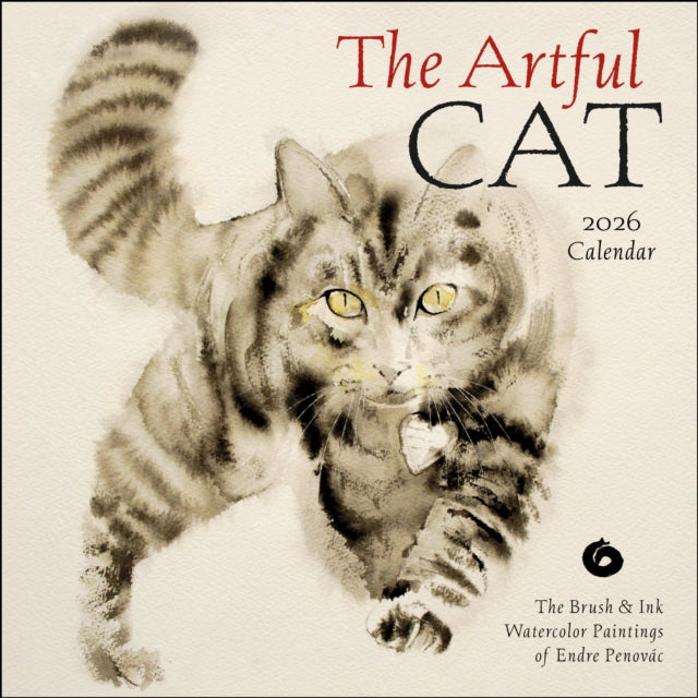 Book cover of: Artful Cat 2026 Wall Calendar