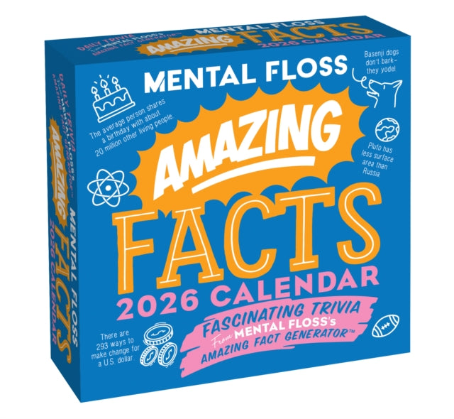 Book cover of: Amazing Facts from Mental Floss 2026 Day-to-Day Calendar
