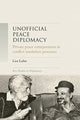 Book cover of: Unofficial Peace Diplomacy. By: Lior Lehrs