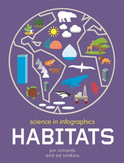 Book cover of: Science in Infographics: Habitats. By: Jon Richards