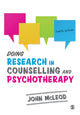 Book cover of: Doing Research in Counselling and Psychotherapy. By: John McLeod