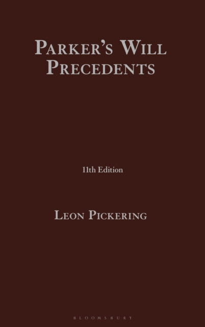 Book cover of: Parker’s Will Precedents. By: Leon Pickering