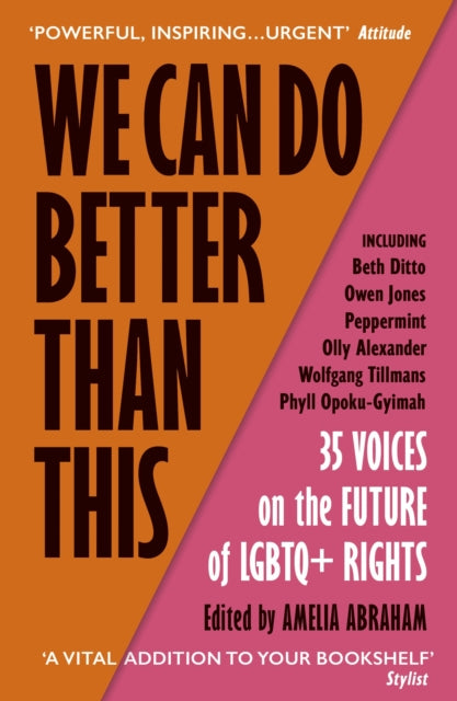 Book cover of: We Can Do Better Than This. By: Amelia Abraham