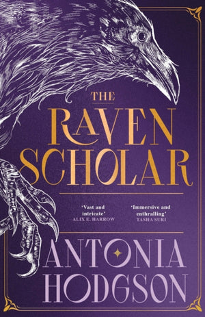 Raven Scholar, the masterfully woven and breathtaking epic adult fantasy of cutthroat competition and imperial deceit