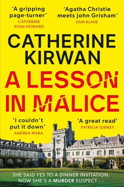 Book cover of: A Lesson in Malice. By: Catherine Kirwan