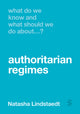 Book cover of: What Do We Know and What Should We Do About Authoritarian Regimes?. By: Natasha Lindstaedt