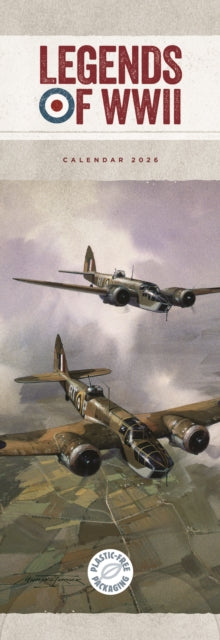 Book cover of: Legends Of Wwii Slim Calendar 2026