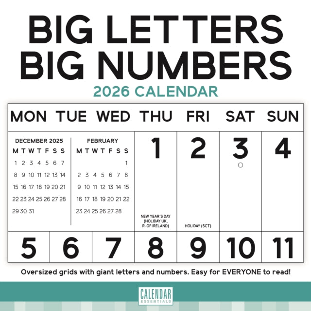 Book cover of: Essential Big Letters Big Numbers Square