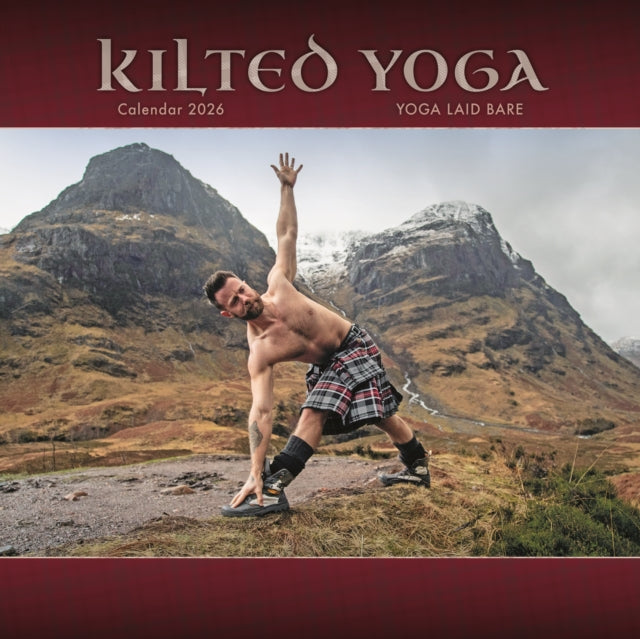 Book cover of: Kilted Yoga Square Wall Sunday Start Cal