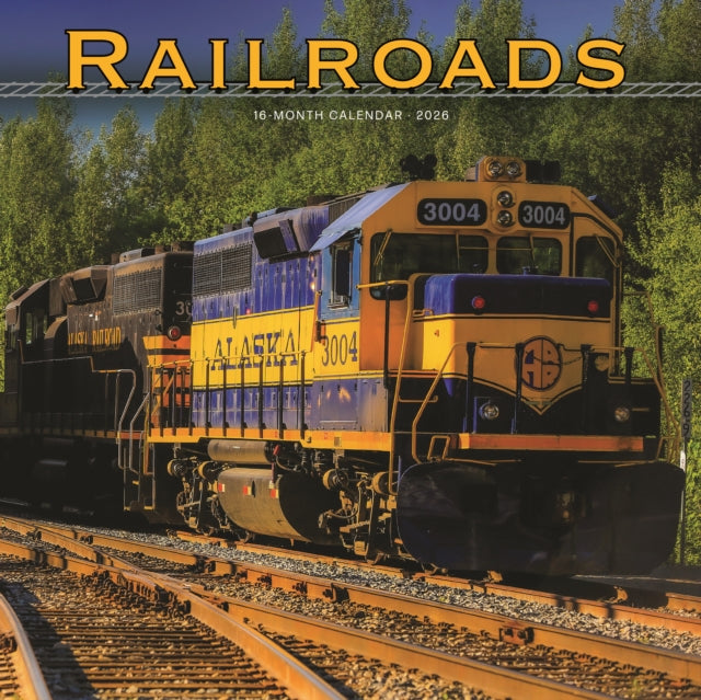 Book cover of: Railroads Square Wall Sunday Start Calen