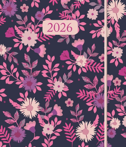 Ditsy Flowers Square Pocket Diary 2026