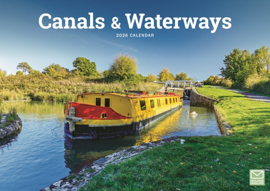 Book cover of: Canals Waterways A4 Calendar 2026