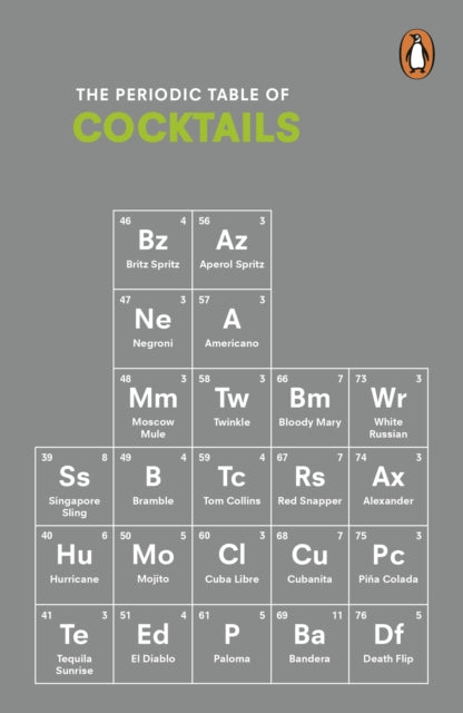 Book cover of: Periodic Table of COCKTAILS. By: Emma Stokes