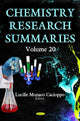 Book cover of: Chemistry Research Summaries Volume 20 (With Biographical Sketches). By: Lucille Monaco Cacioppo