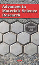 Book cover of: Advances in Materials Science Research. By: Maryann C. Wythers