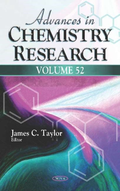 Book cover of: Advances in Chemistry Research. By: Taylor, James C.
