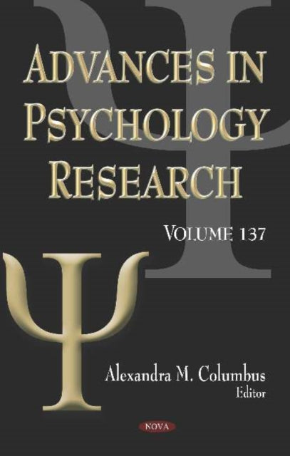 Book cover of: Advances in Psychology Research. By: Alexandra M. Columbus