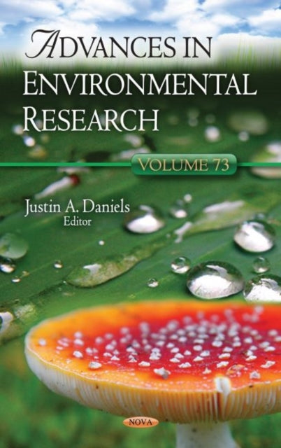 Book cover of: Advances in Environmental Research. By: Justin A. Daniels