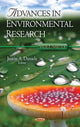 Book cover of: Advances in Environmental Research. By: Justin A. Daniels