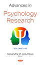 Book cover of: Advances in Psychology Research. By: Alexandra M. Columbus