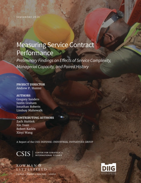 Book cover of: Measuring Service Contract Performance. By: Andrew P. Hunter