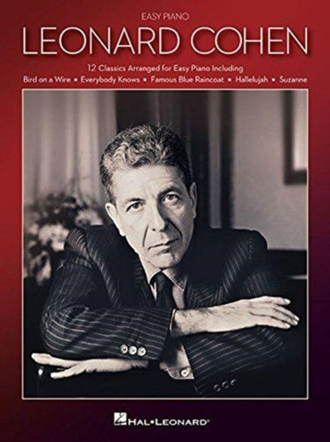Book cover of: Leonard Cohen for Easy Piano. By: Leonard Cohen