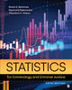 Book cover of: Statistics for Criminology and Criminal Justice. By: Ronet D. Bachman