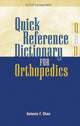 Book cover of: Quick Reference Dictionary for Orthopedics